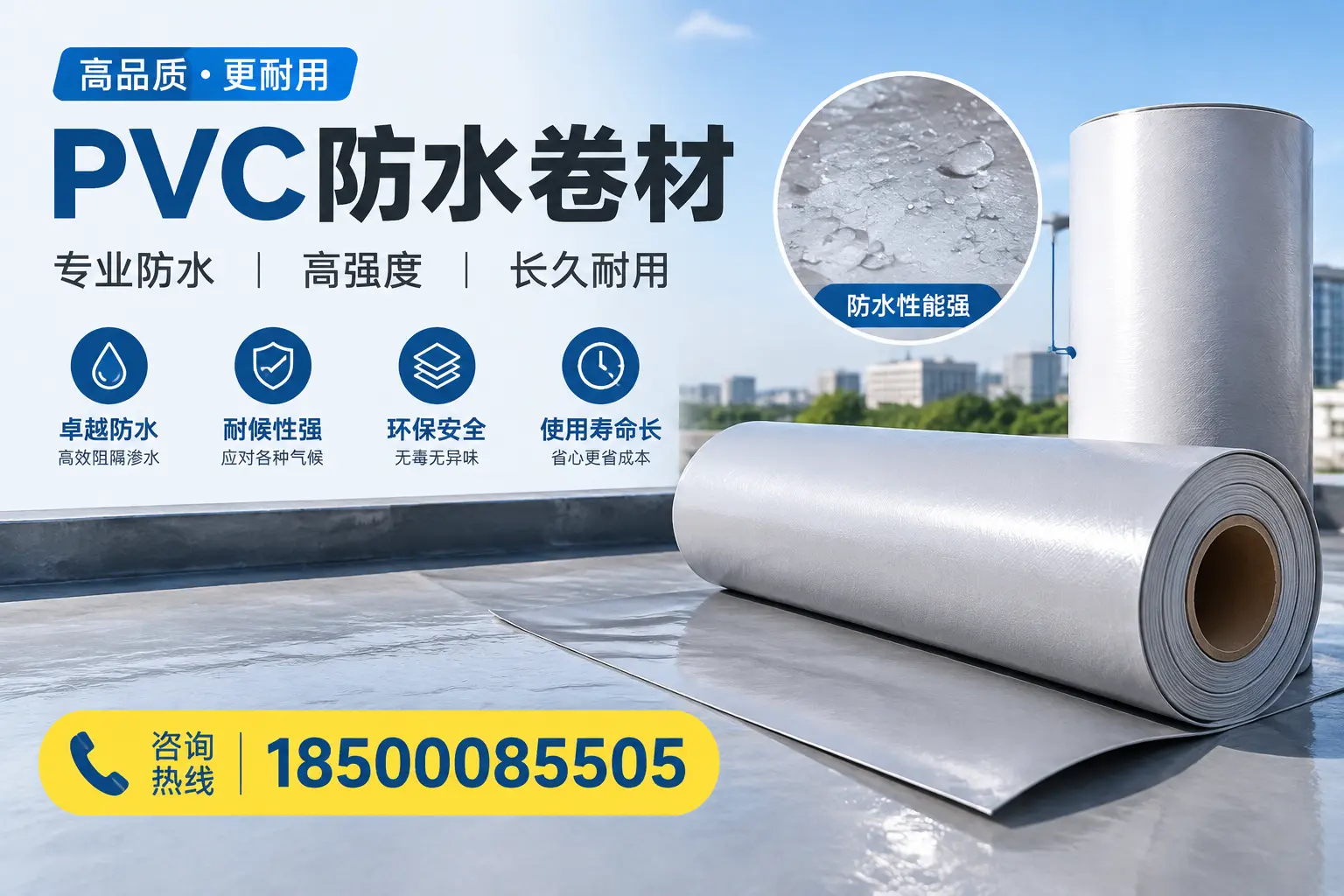 PVC防水卷材的安装方法与注意事项，陵水用户必看
